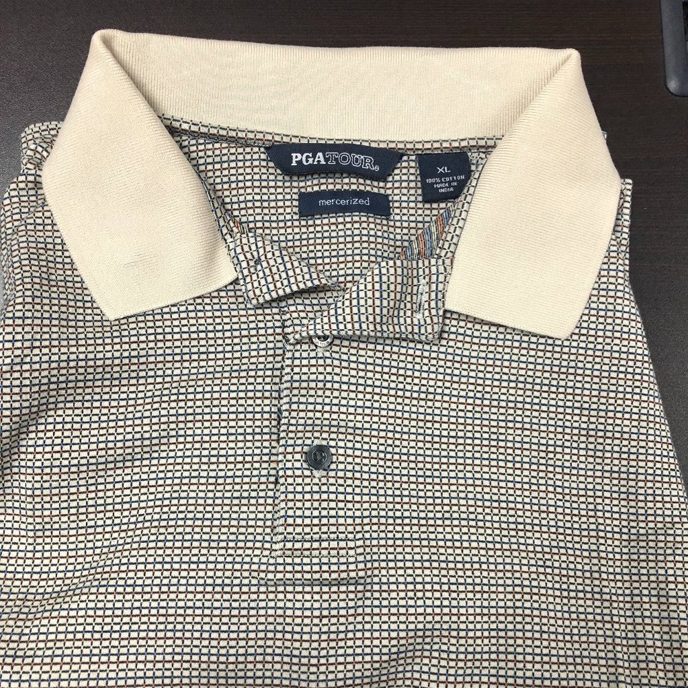 011 PGA Tour Men’s Polo Sz:XL Tan